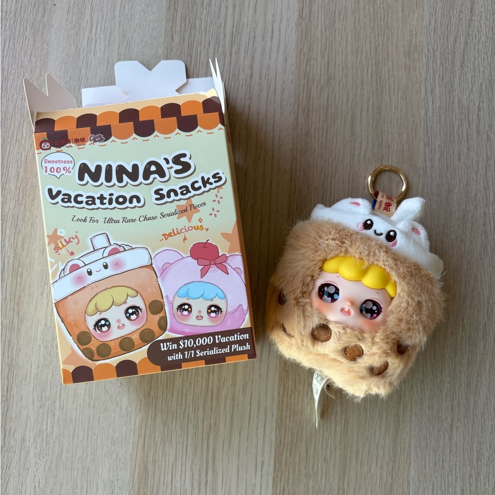 Nina's Vacation Snacks Plush Bag Charm - Boba Buddy